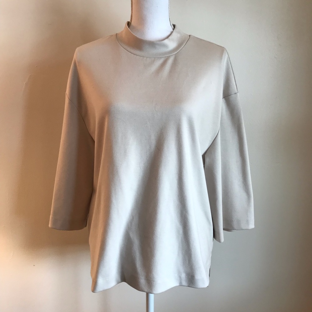 PROLOUGE Mock Neck Wide Sleeve Blouse Size L!